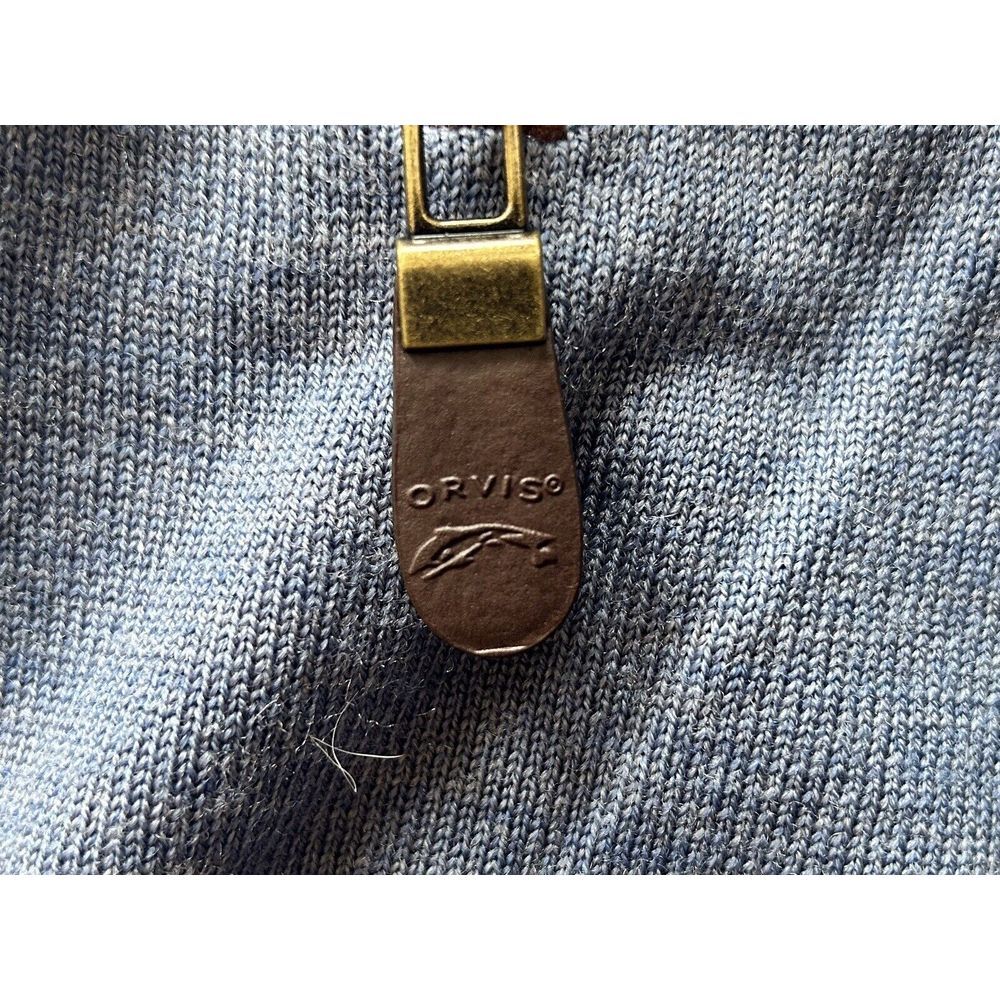 Orvis Blue Zip Up Sweater - Picture 3 of 11
